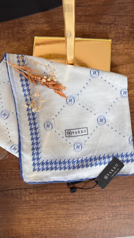 Vakko Nokta Desen Eşarp 87359 – Bebe Mavisi