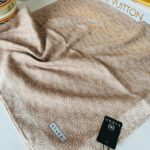 Vakko Badem Desen Pamuk İpeksi Eşarp 38460 - Gold