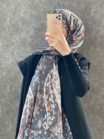 Etro Etnik Desen Pamuk Soft Şal 38630 - Gri