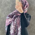 Etro Etnik Desen Pamuk Soft Şal 38630 - Mürdüm