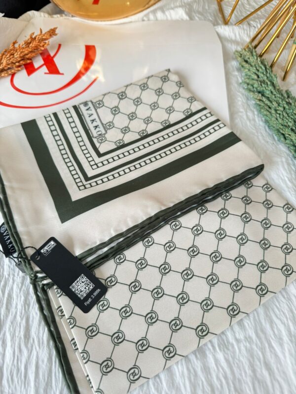 Vakko Desen Twill Eşarp – Yeşil
