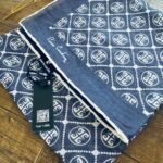 Pier Cardin Kare Desen Pamuk Soft Eşarp 27689 - İndigo