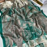 Etnik Etro Desen Pamuk Soft Şal 61534 - Soft Yeşil