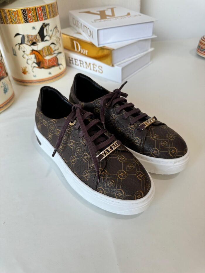 Vakko Sneaker Ayakkabı  - kahve 39
