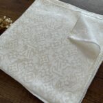 LV Desen Jakar Eşarp 48971 - Ekru