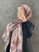 Etro Etnik Desen Pamuk Soft Şal 38630 - Sıcak Kahve
