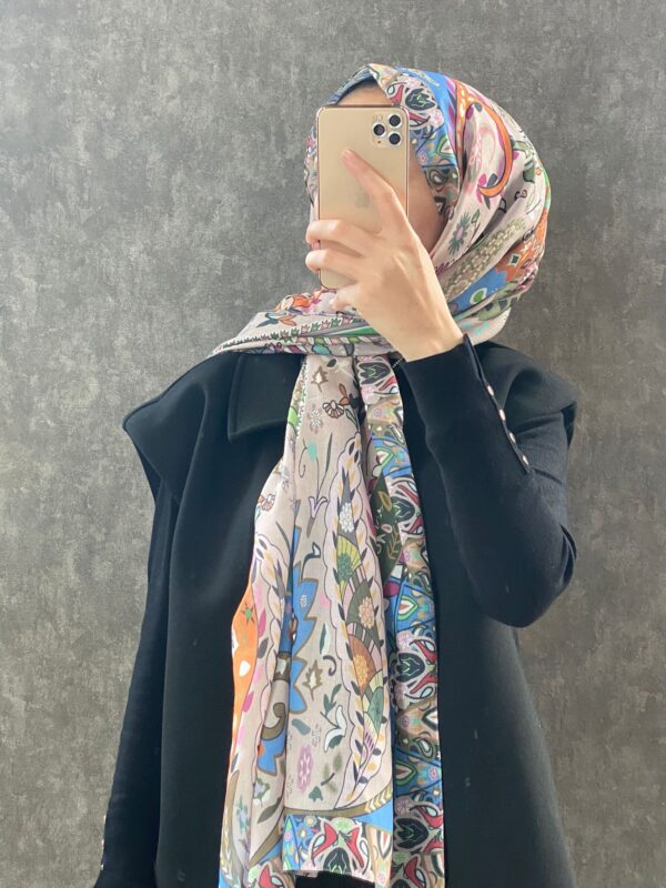 Etro Etnik Desen Pamuk Soft Şal 38630 – Bej