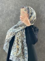 Etro Etnik Desen Pamuk Soft Şal 38630 - Mint