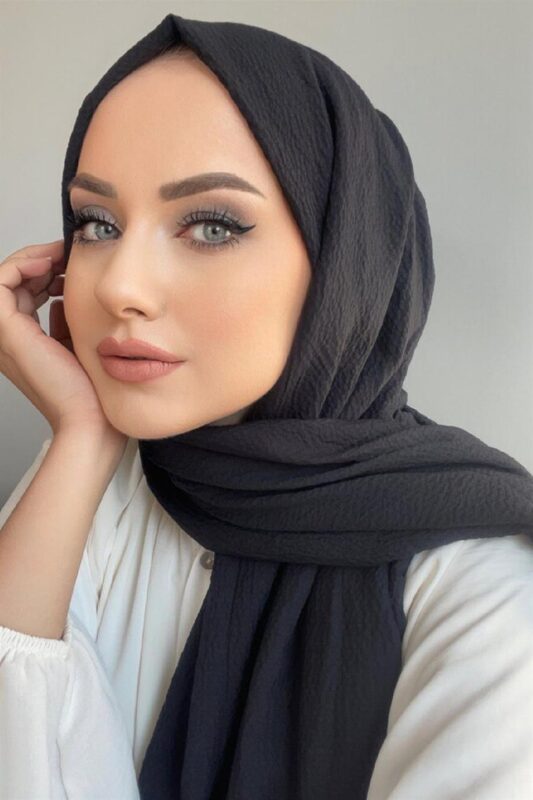 Pamuk Naturel Şal 49971 – Siyah