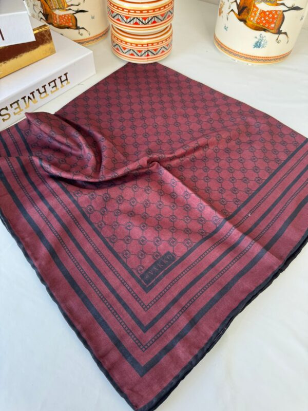 Vakko pamuk soft eşarp 121210 -bordo