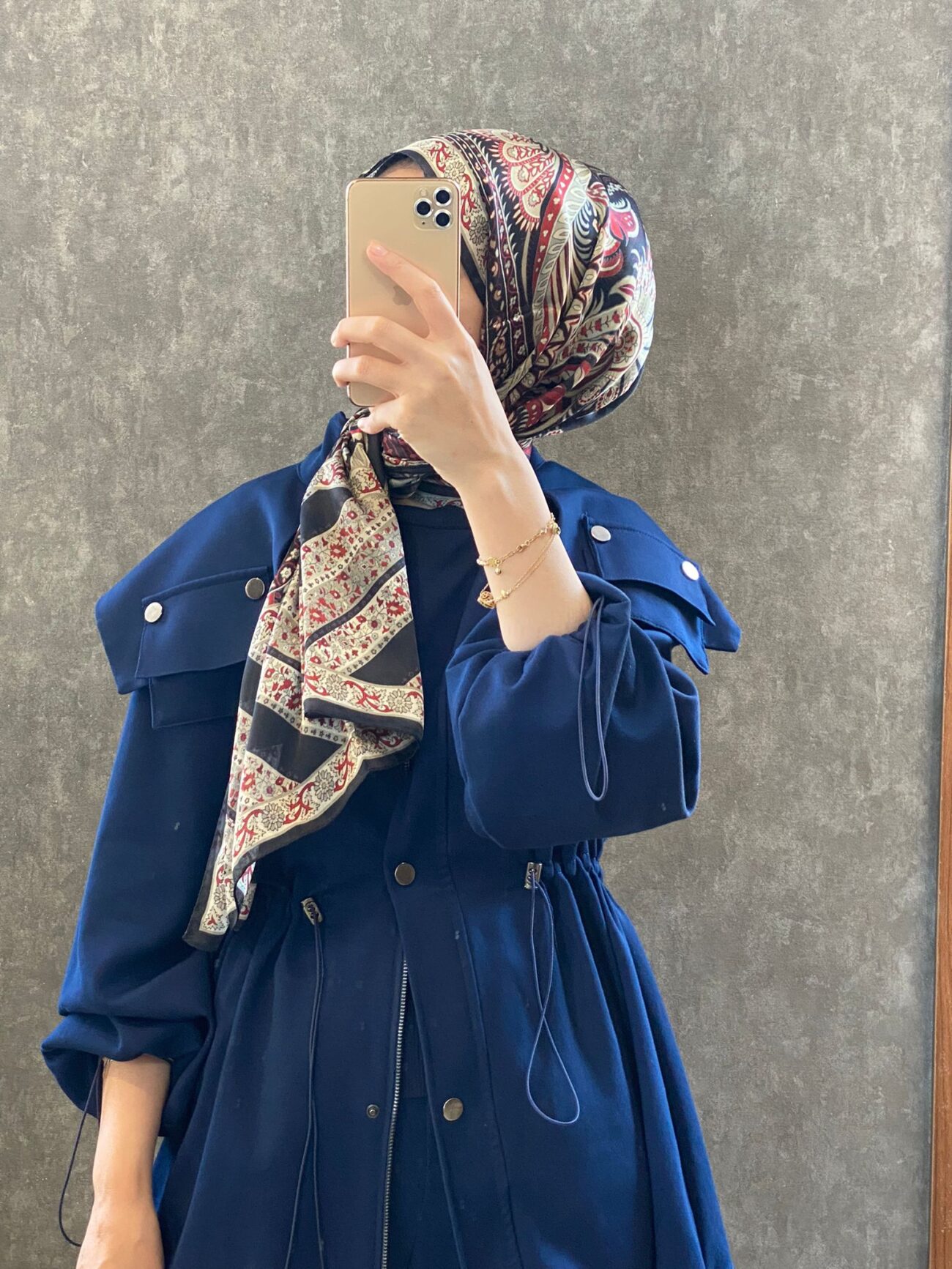 İTHAL ETRO DESEN NEW VUAL İPEK ŞAL 44344 - Vişne - Görsel 4