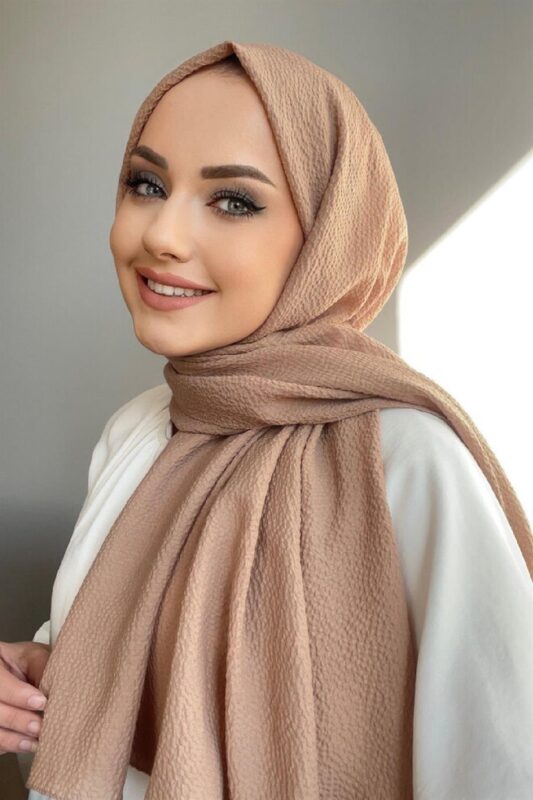 Pamuk Naturel Şal 49971 – Bej