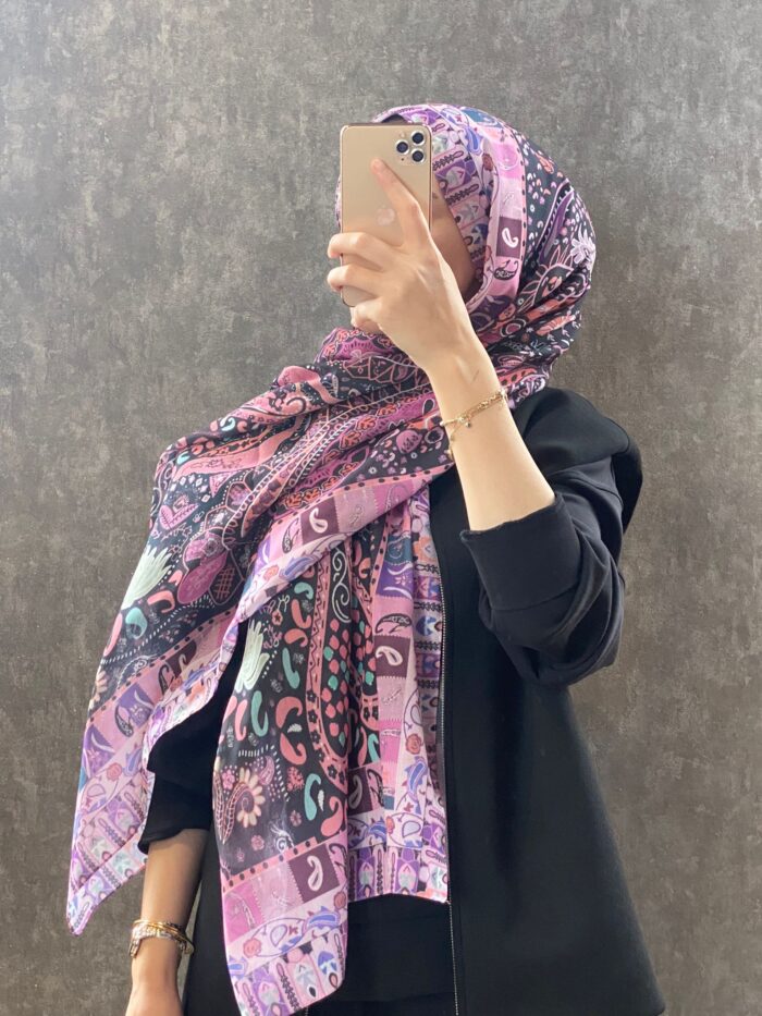 Etro Etnik Desen Pamuk Soft Şal -852085-pembe - Görsel 2