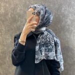 Etro Etnik Desen Pamuk Soft Şal -852085-siyah