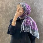 Etro Etnik Desen Pamuk Soft Şal -852085-leylak