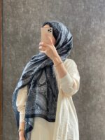 Etro Pamuk İpek Şal -987654 SİYAH/BEYAZ