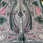 Etnik desen pamuk soft şal-321654 YEŞİL/PEMBE