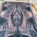 Etnik desen pamuk soft şal-321654 PUDRA PEMBE/GRİ