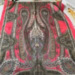 Etnik desen pamuk soft şal-321654 NARÇİÇEĞİ/KAHVE