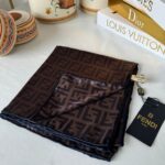 Fendi İthal +% 100 İpek 12 mm Eşarp 657291 - Siyah