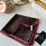 Fendi İthal +% 100 İpek 12 mm Eşarp 657291 - Pamuk Şekeri