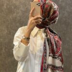 İthal Etro Yeni Sezon İthal Etnik Desen Vual İpek Şal 10041 - Bordo