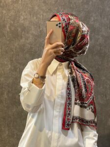 İthal Etro Yeni Sezon İthal Etnik Desen Vual İpek Şal 10041 - Bordo