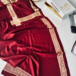 CHANEL YÜN İPEK ŞAL EŞARP 10446 - Bordo