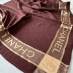 CHANEL YÜN İPEK ŞAL EŞARP 10446 - Kahve