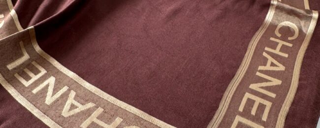CHANEL YÜN İPEK ŞAL EŞARP  10446 - Kahve