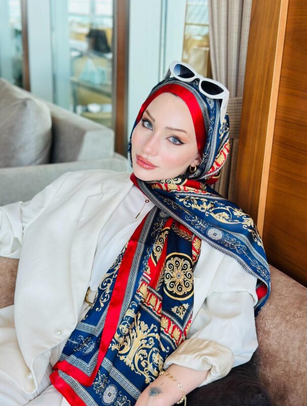 Versace İthal Vual İpek Şal 78963 – Bordo