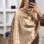 İthal G Pamuk Yün İpek Şal 49102 - Bej