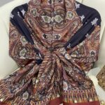 Etnik Desen Pamuk Soft Şal 83926 - Kiremit