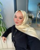 İthal Fendi Pamuk Yün İpek Şal 49101 - Bej