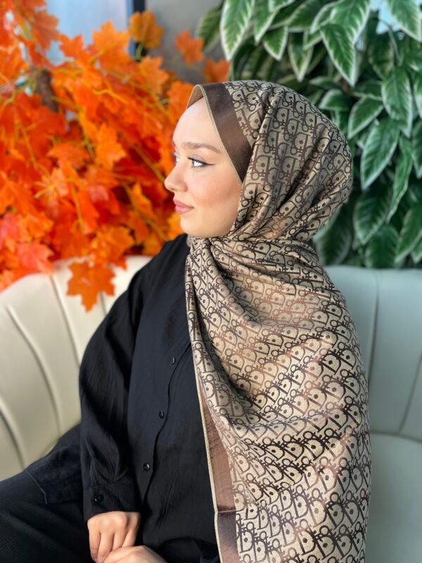 İthal Dior Kaşmir İpek Şal 49103 – Kahve