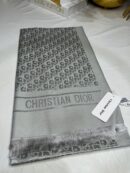 İthal Dior Pamuk Yün İpek Şal 49103 - Gümüş