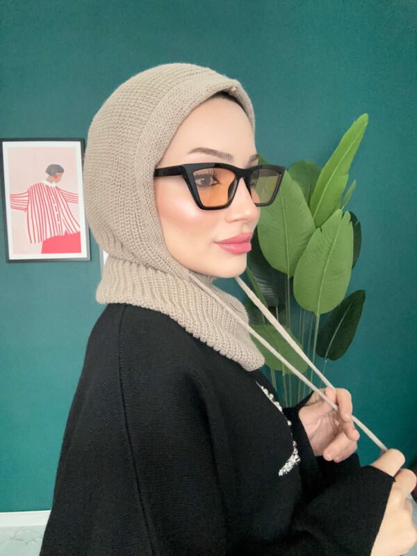 Triko Başlık Balaclava 25801 – Bej