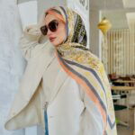 Versace İthal Vual İpek Şal - Somon