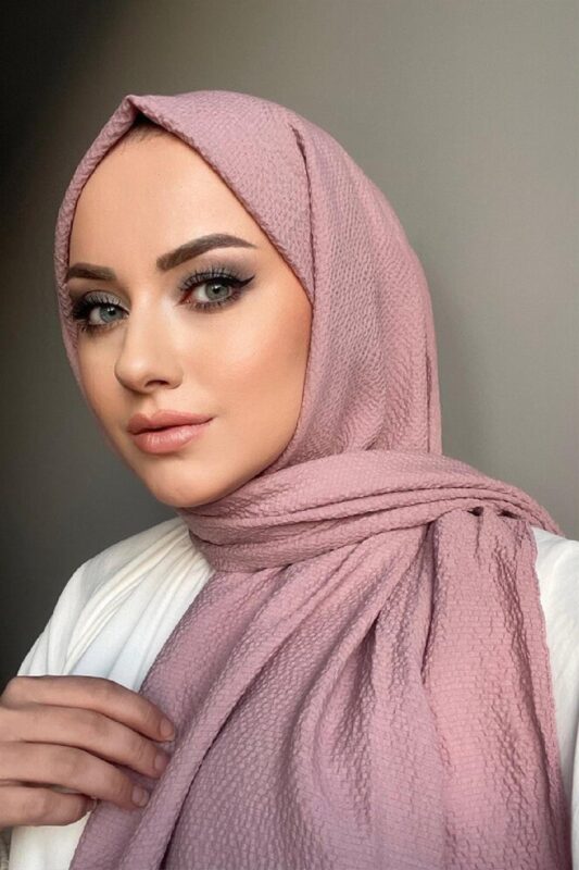 Pamuk Naturel Şal 49971 – Gül Kurusu