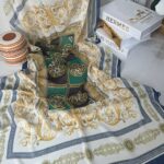 Versace Vual İpek Şal 100500 - Lacivert
