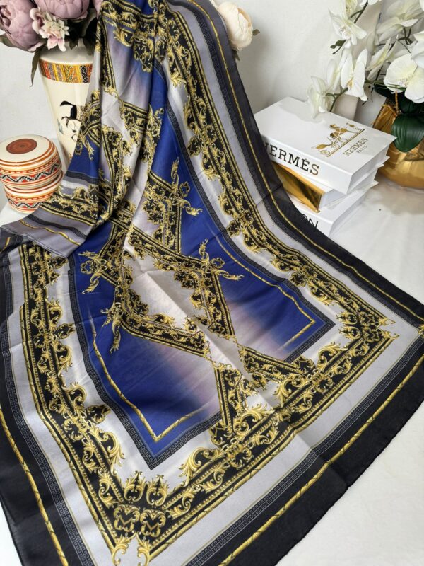 Etnik Desen Pamuk Soft Şal 83924 – Saks