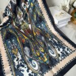 Etnik Desen Pamuk Soft Şal 83925 - Siyah