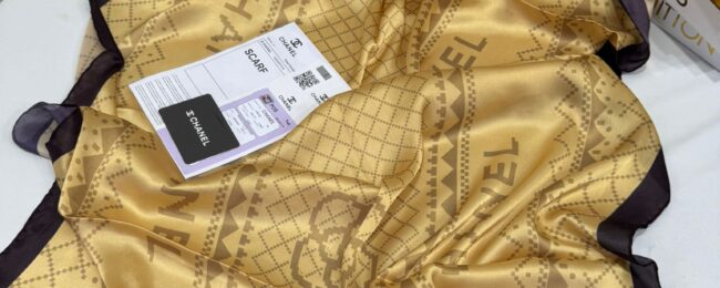 Chanel Çift Taraflı İthal Vual İpel Şal 85651 - Camel