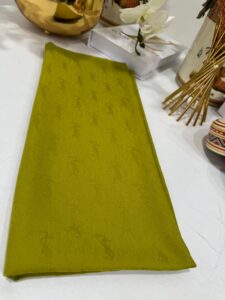 Ysl Vegan Pamuk Şal-Yağ Yeşili