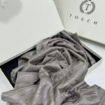 Zebra Desen Pamuk Jakar İpek Şal 23141 - Soft Gri