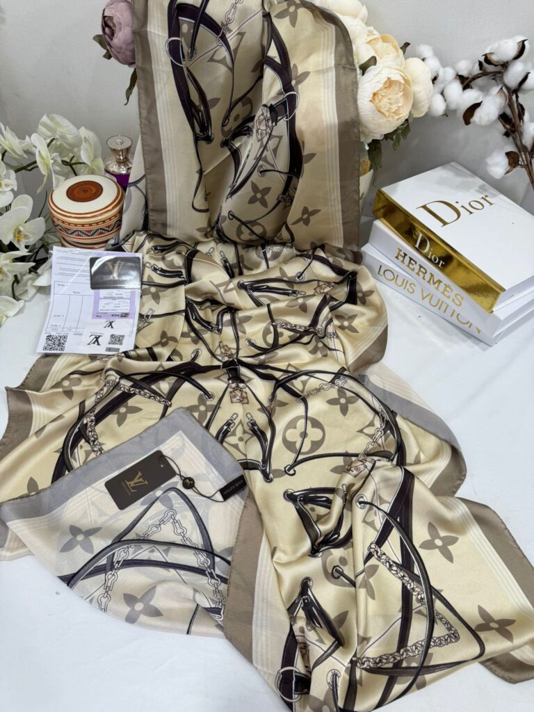 Lv Çift Taraflı İthal Vual İpel Şal 85631 - Bej