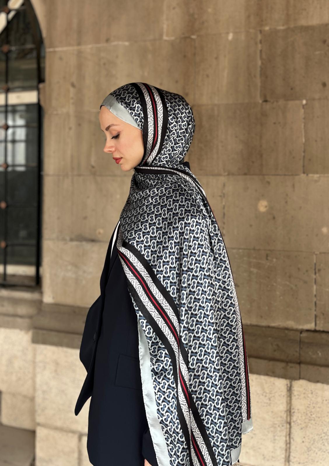 Burberry Çift Taraflı Vual İpek Şal - Mint