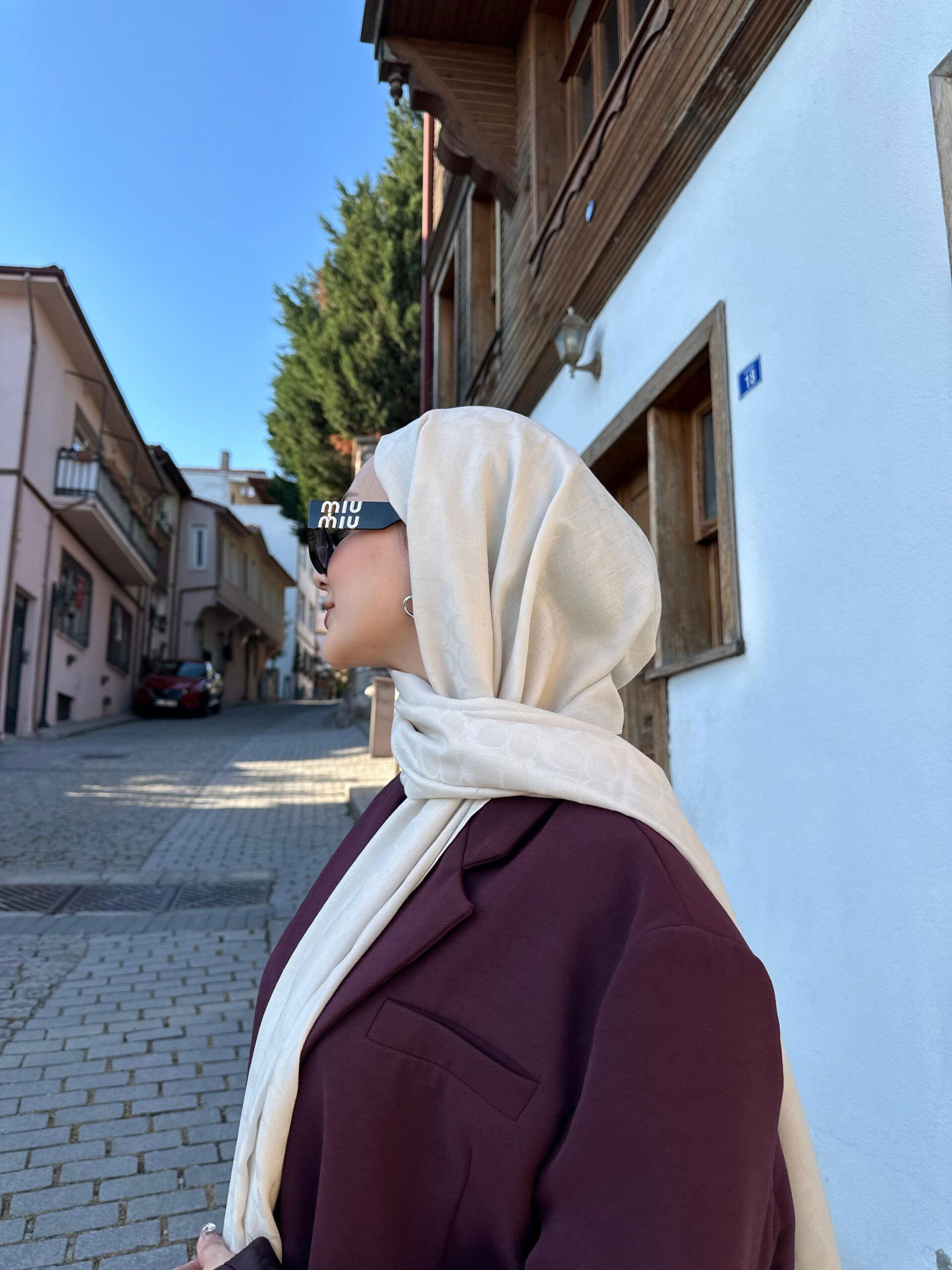 Coach İthal Pamuk Yün İpek – Krema