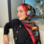 İtal Çiftaraflı vual ipek  23561 - kırmızı/siyah