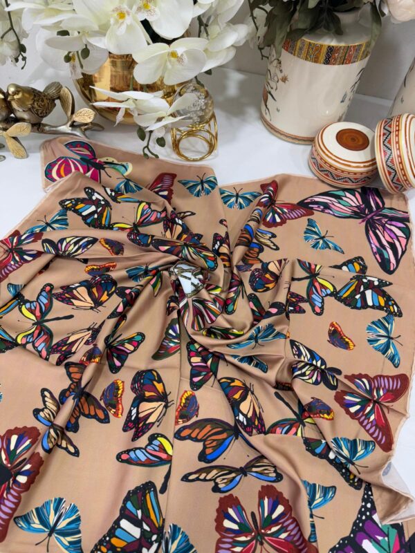 Lv Desen Twil Eşarp – Mocha